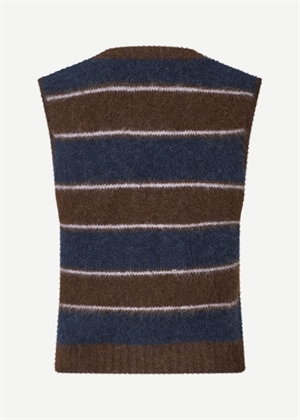 Sajeanne vest 15425 Black Coffee Stripe Samsøe